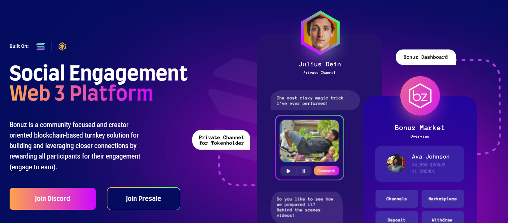Bonuz  - An Engage2Earn Web3 Social Platform
