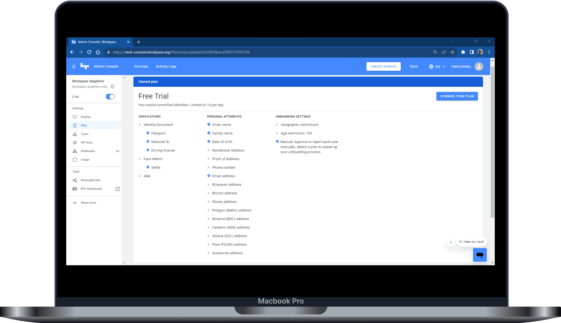 Crypto KYC organization