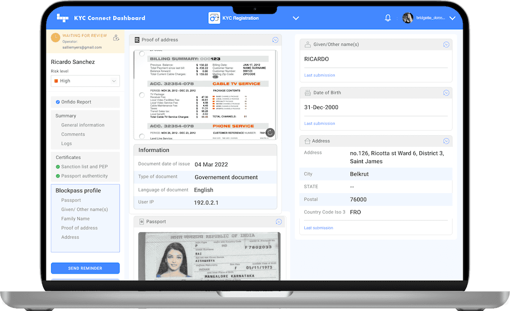 A KYC profile